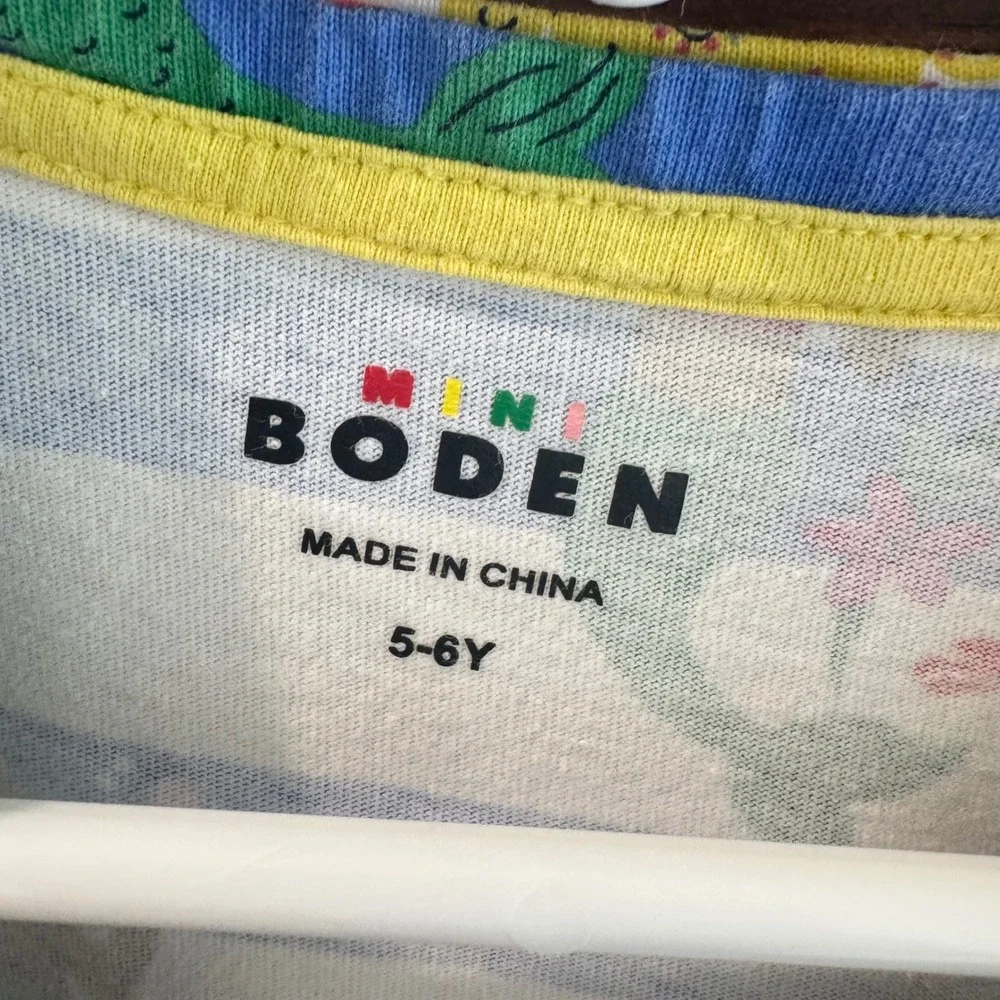 Mini Boden Girls Dress Bundle Lot of 4 Size 5-6Y Animals Mermaids Stripes Cats - Picture 10 of 14